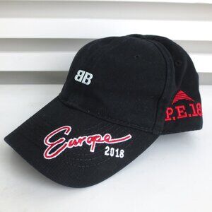 NEW BALENCIAGA UNISEX BASEBALL CAP ADJUSTABLE O/S NAVY BLUE